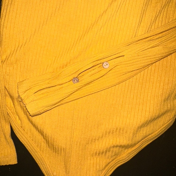 Free People Mustard Bodysuit - Picture 4 of 4